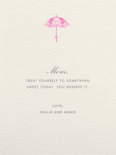 Queen Anne's Lace - Mother's Day Card by Paperless Post - Back