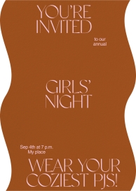 Wavy Edges - Get-Together Invitation by Both