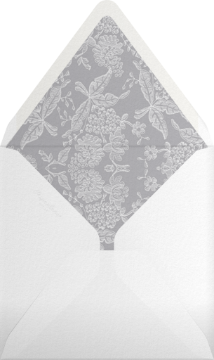 Hydrangea Lace I Save The Date - oscar-de-la-renta Envelope