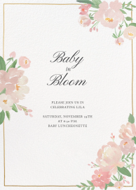 Peony Press - Baby Shower Invitation by Martha Stewart