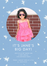 Snow Crystals Photo - Birthday Invitation by Paperless Post