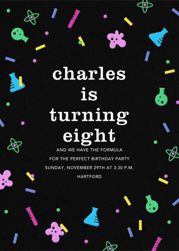 Sci-fetti (Photo) - Birthday Invitation by Paperless Post - Back