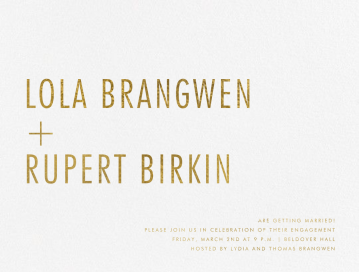 Somme I - Save the Date by Paperless Post