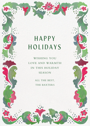 Festive Flourish Photo by Happy Menocal - Back