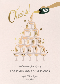 Champagne Tower - Party Invitation by Rifle Paper Co.
