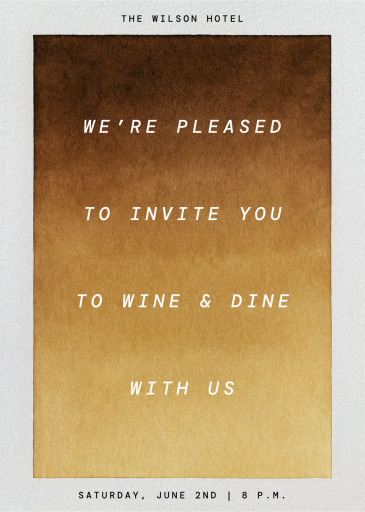 Soft Wash - Party Invitation by Kelly Wearstler