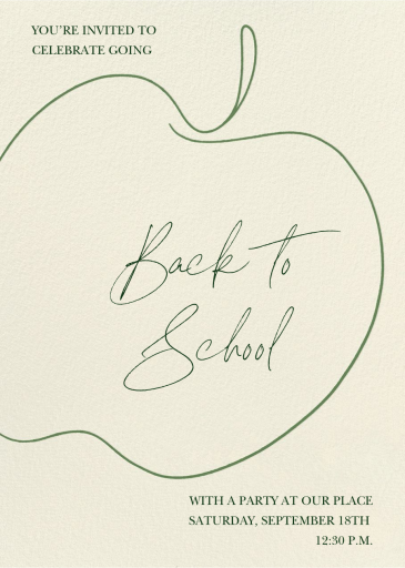 Good Apple - School Event Invitation by Paperless Post