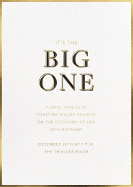 Big Time - Birthday Invitation by Sugar Paper