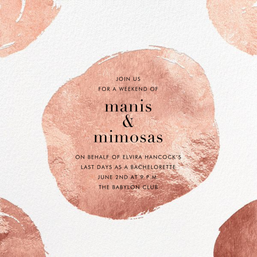 Iota - Bachelorette Party Invitation by Kelly Wearstler