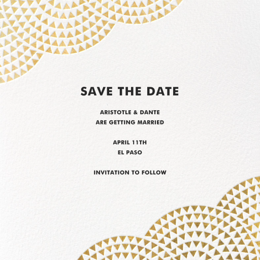 Savoy (Square) - Save the Date by Paperless Post