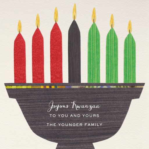 Kwanzaa - Seven Candles - Kwanzaa Card by Paperless Post