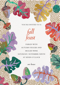 Turning Leaves - Party Invitation by Happy Menocal