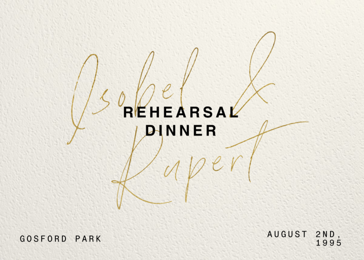 Sincerely Yours - Wedding Weekend Invitation by Paperless Post