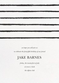 Painted Stripes - Birthday Invitation by Sugar Paper