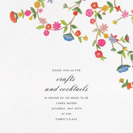 Stitched Floral II - Save The Date by Oscar de la Renta