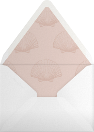 Minimal Scallop Edge Save the Date Envelope