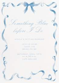 Festive Ribbon - Bridal Shower Invitation by Clementina Sketchbook