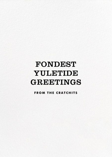 Retro Santa Claus Card - Back