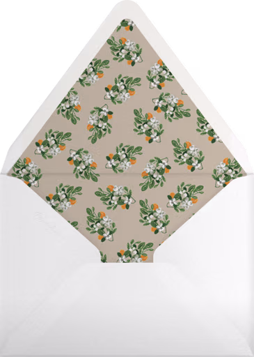 Kumquat Wreath - Paperless Post Envelope
