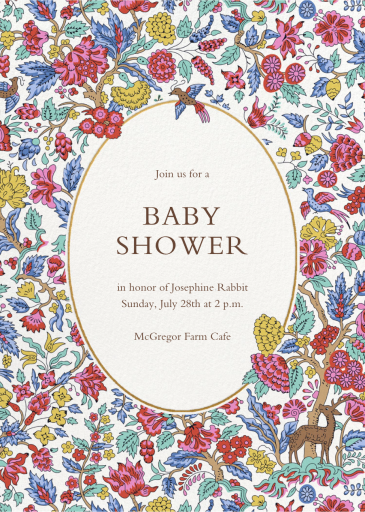 Wild Florals - Baby Shower Invitation by Liberty