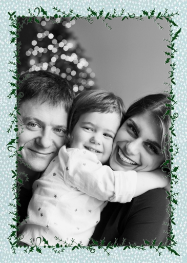 Holly on the Banister - Holiday Card by Mr. Boddington's Studio