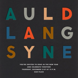 Auld Lang Syne by The Indigo Bunting