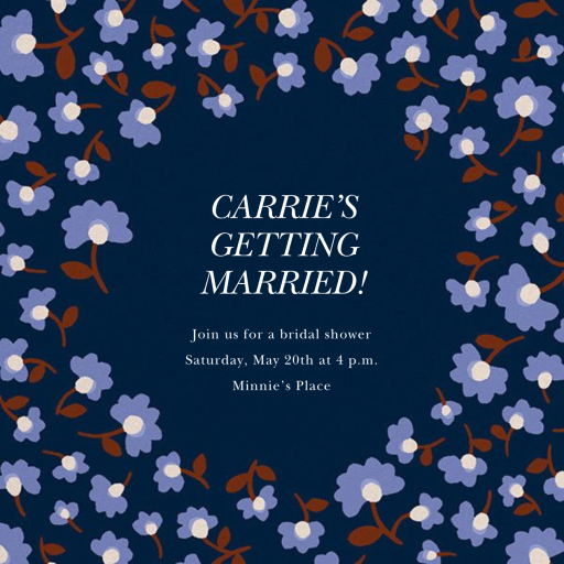 Mini Flowers - Bridal Shower Invitation by kate spade new york