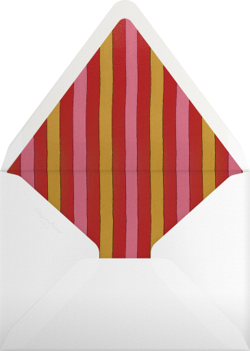 Flamingo Pool Party Invitation Envelope