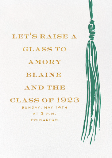 KSNY Tassel - Graduation Party Invitation by kate spade new york