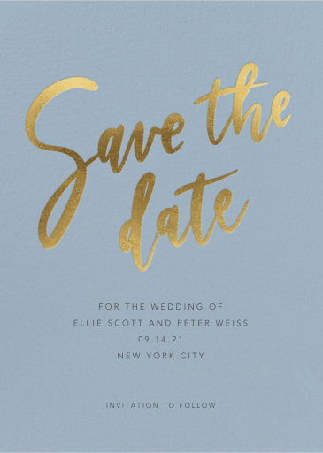 Bold Brushstroke - Save the Date by Sugar Paper