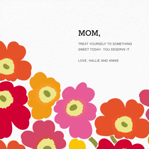 Unikko (Square) - Mother's Day Card by Marimekko
