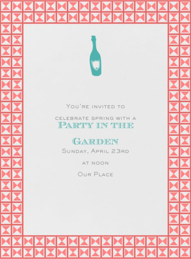 Minoan Border - Spring Party Invitation by Paperless Post