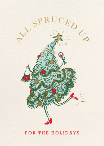 Dancing Christmas Tree Card