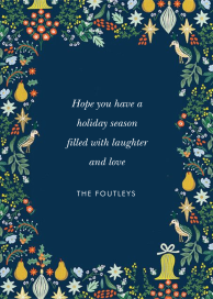 Partridge Frame - Holiday Card by Rifle Paper Co.