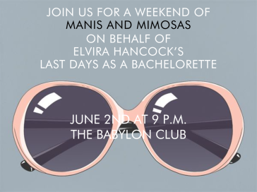 Dade Shades - Bachelorette Party Invitation by Paperless Post