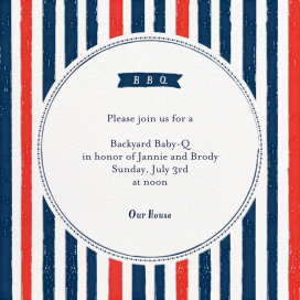I'll Take Two Burgers - Baby-Q Invitation by Mr. Boddington's Studio