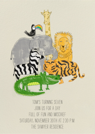 Safari Friends by Paperless Post