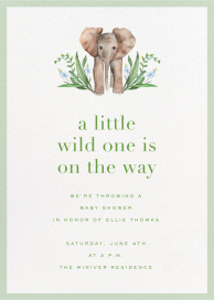 Painted Elephant (Arabella June) - Baby Shower Invitation by Dogwood Hill