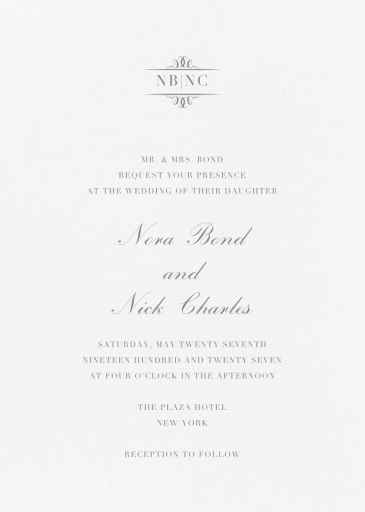 Cheverny - Wedding Invitation by Crane & Co.