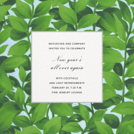 Hedge - Dining & Drinks Invitation by Oscar de la Renta