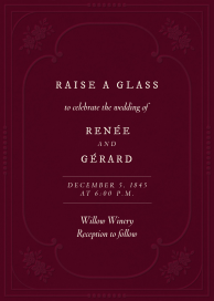 Ornate Embossed Frame by Paperless Post