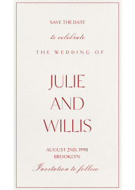 Wedding Eve - Save the Date by Paperless Post