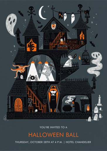 Gloomy Roomies - Party Invitation by Hello!Lucky