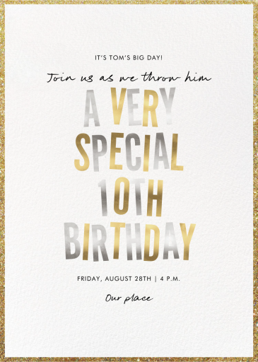 Sparkle Soirée - Birthday Invitation by Paperless Post