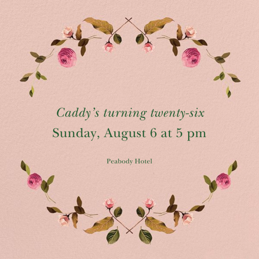 Cortile (Square) - Spring Party Invitation by Venamour