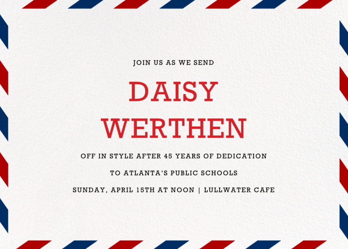 Par Avion - Recital Invitation by Paperless Post