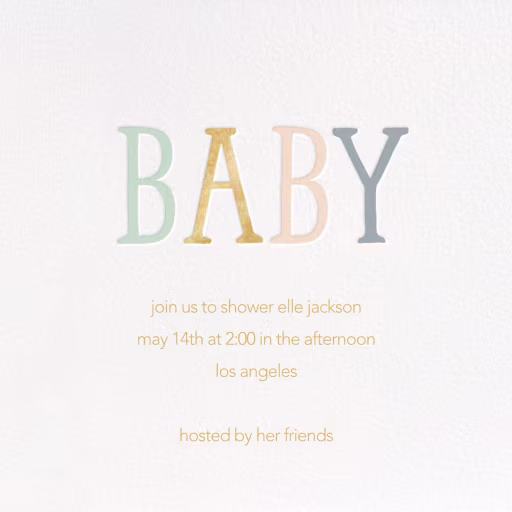 Bright Baby - Baby Shower Invitation by Sugar Paper