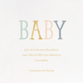 Bright Baby - Baby Shower Invitation by Sugar Paper