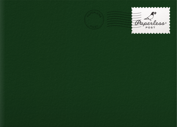 Christmas Holly Frame Card Envelope