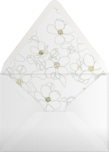 Golden Magnolias (Invitation) - Carolina Herrera Envelope